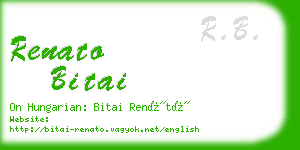 renato bitai business card